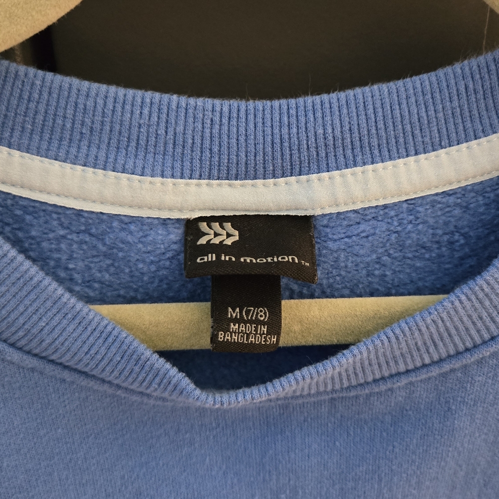 All in Motion Girl's Blue Crewneck Sweatshirt - Picture 2 of 3